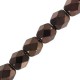 Czech Fire polished faceted glass beads 3mm Jet lila vega luster